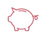 Icône tirelire cochon